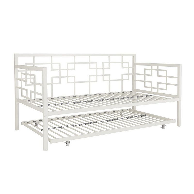 63026779 Atwater Living Gia Twin Daybed & Trundle, White sku 63026779