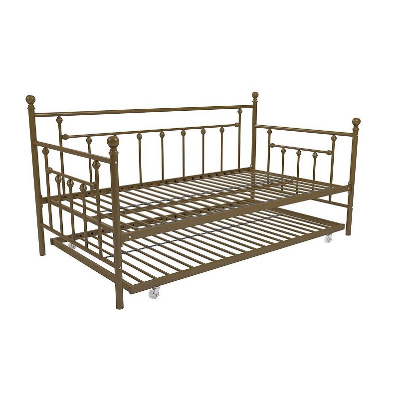 Atwater Living Maisie Twin Daybed & Trundle, Beig/Green