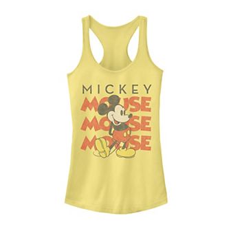 Disney's Mickey and Friends Mickey Mouse Juniors' Racerback Graphic Tank Top