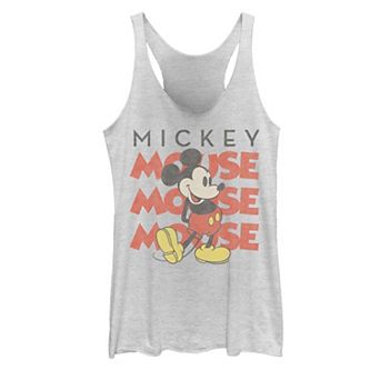 Disney's Mickey And Friends Mickey Mouse Juniors' Racerback Graphic Tank Top