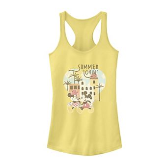 Disney's Mickey & Minnie Summer Lovin' Beach Vibes Juniors' Racerback Tank Top