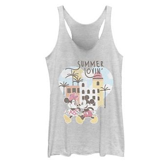 Disney's Mickey & Minnie Summer Lovin' Beach Vibes Juniors' Racerback Tank Top