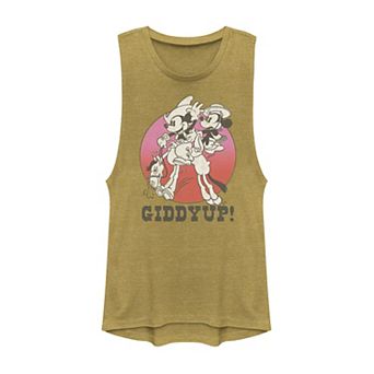 Disney's Mickey Mouse And Minnie Giddyup! Juniors' Muscle Tank Top