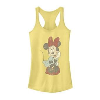 Disney's Mickey And Friends Minnie Mouse Faded Portrait Juniors' Racerback Tank Top