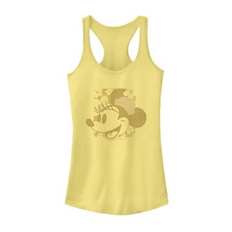 Disney's Minnie Mouse Vintage Golden Hue Portrait Juniors' Racerback Tank Top