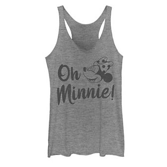 Disney's Mickey Mouse And Friends "Oh Minnie!" Juniors' Racerback Tank Top
