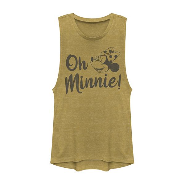 Juniors Disney Mickey & Minnie Muscle Tank Top