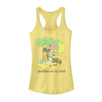 Disney's Mickey And Friends Minnie Mouse "Sunshine On My Mind" Juniors' Racerback Tank Top