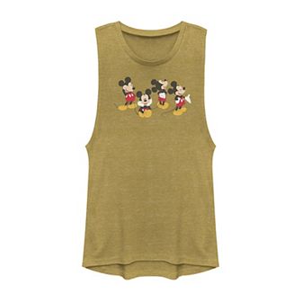 Disney's Mickey Mouse Poses Juniors' Muscle Tank Top