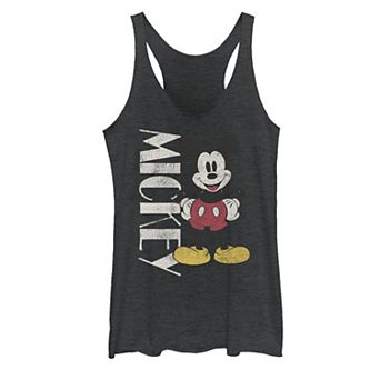 Disney's Mickey And Friends Mickey Vintage Stance Juniors' Racerback Graphic Tank Top