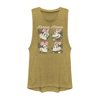 Disney's Mickey And Friends Minnie Mouse Vintage Box Up Juniors' Muscle Graphic Tank Top