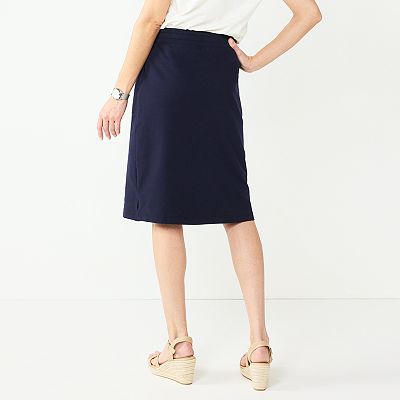 Women s Croft Barrow Drawstring A Line Skirt