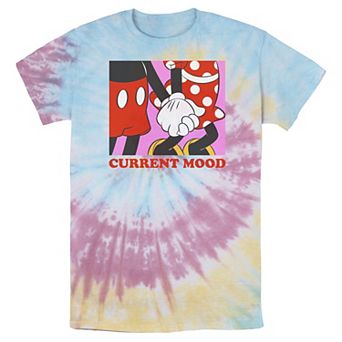 Men's Disney Mickey & Friends Mickey & Minnie Current Mood Bomabrd Wash Tee