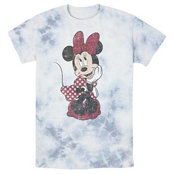 Disney's Minnie Mouse Men's Shy Vintage Bomabrd Wash Tee