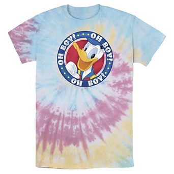 Men's Disney Mickey & Friends Donald Duck Oh Boy Oh Boy Oh Boy Bomabrd Wash Tee