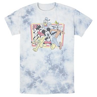 Men's Disney Mickey Mouse & Friends Burst Through Portrait Bomabrd Wash Tee