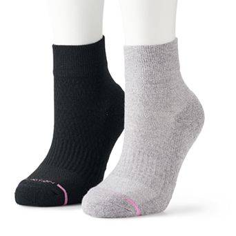 Women's Dr. Motion 2-Pack Compression Quarter Socks