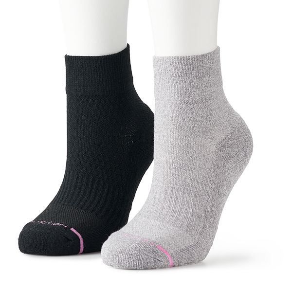 Women's Dr. Motion 2Pack Compression Quarter Socks