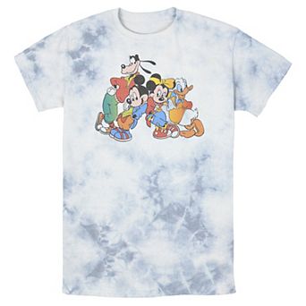 Men's Disney Mickey Mouse & Friends 90's Style Portrait Bomabrd Wash Tee