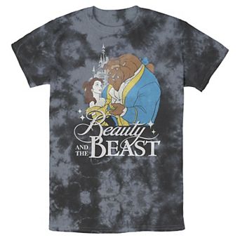 Men's Disney Beauty & The Beast Vintage Logo Dance Bomabrd Wash Tee
