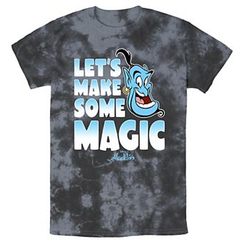Men's Disney Aladdin Genie Let's Make Some Magic Bomabrd Wash Tee