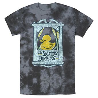 Men's Disney Tangled The Snuggly Duckling Sign Bomabrd Wash Tee