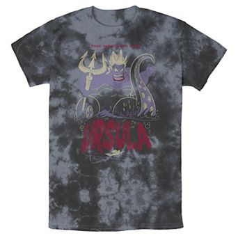 Men's Disney The Little Mermaid Ursula Bomabrd Wash Tee