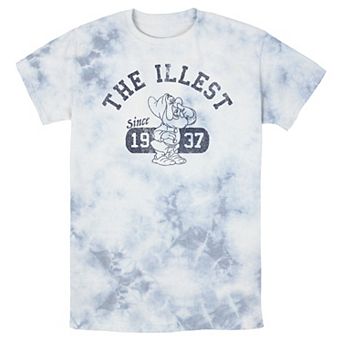 Men's Disney Snow White Sneezy Illest Vintage Bomabrd Wash Tee