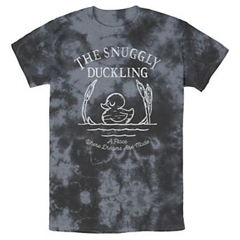 Disney's Tangled Men's The Snuggly Duckling Where Dreams Are Made Bomabrd Wash Tee