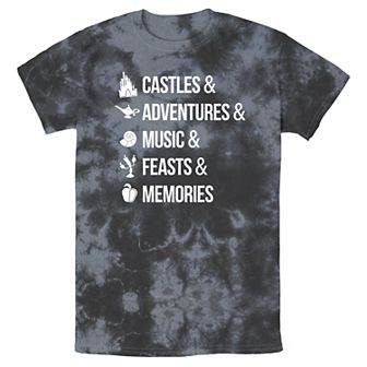 Men's Disney Iconic Princes White Font Bomabrd Wash Tee