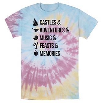 Men's Disney Iconic Princes White Font Bomabrd Wash Tee