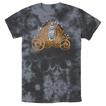 Men's Disney Cinderella Halloween Pumpkin Coach Bomabrd Wash Tee