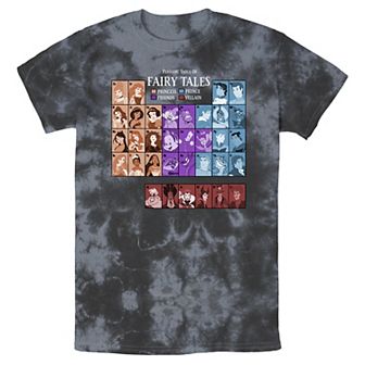 Men's Disney Princess Periodic Table Fairy Tales Bomabrd Wash Tee