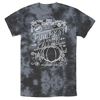 Men's Disney Cinderella Halloween Pumpkin Patch Bomabrd Wash Tee