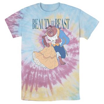 Men's Disney Beauty And The Beast Belle And Beast Classic Portrait Bomabrd Wash Tee