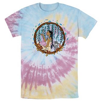 Men's Disney Pocahontas Follow Your Path Circle Text Bomabrd Wash Tee