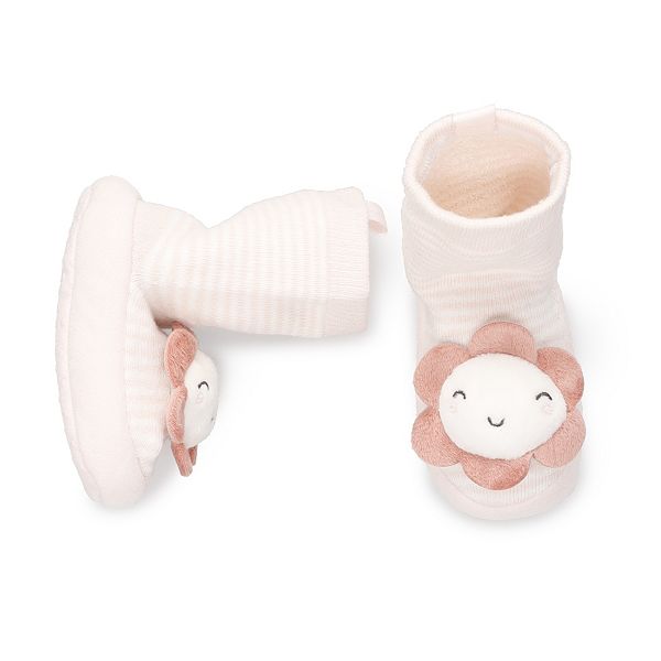 stuiten op avontuur onder Baby Girl Carter's Happy Flower Rattle Slipper Socks