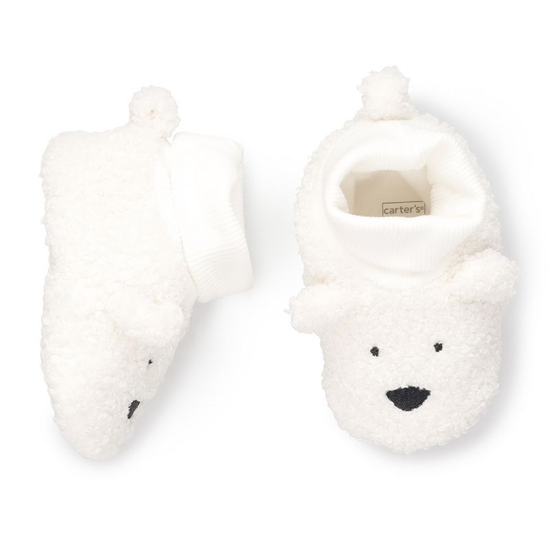 48727246 Baby Carters Sherpa Polar Bear Slippers, Infant Bo sku 48727246