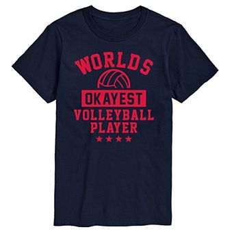 Men's Worlds Okayest Volleyball Tee