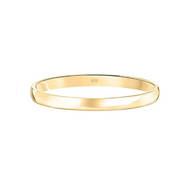 10金ゴールド ダブルバンド リング Love Always 10k Gold 2 mm Wedding Band