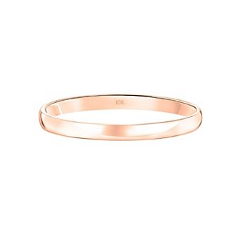 Love Always 10k Gold 2 mm Men's Wedding Band