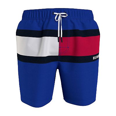 Big and tall american flag shops swim trunks