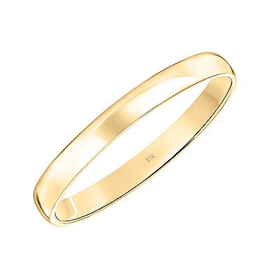 Love Always 10k Gold 3 mm Men's Wedding Band