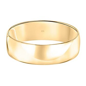 Love Always 10k Gold 6 mm Men's Wedding Band