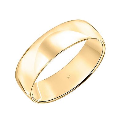 Love Always 10k Gold 6 mm Men's Wedding Band