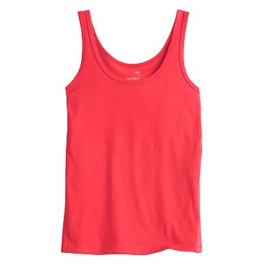 Juniors' SO® Double Scoopneck Tank Top