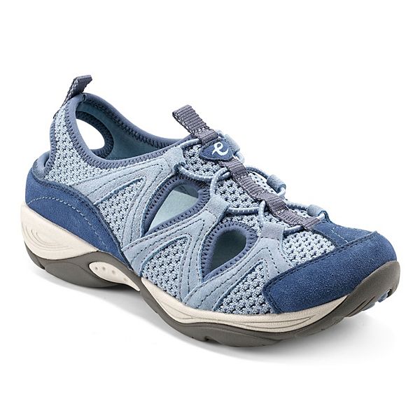 Easy Spirit Womens Earthen 10 Suede Stretch Slip-On Sneakers