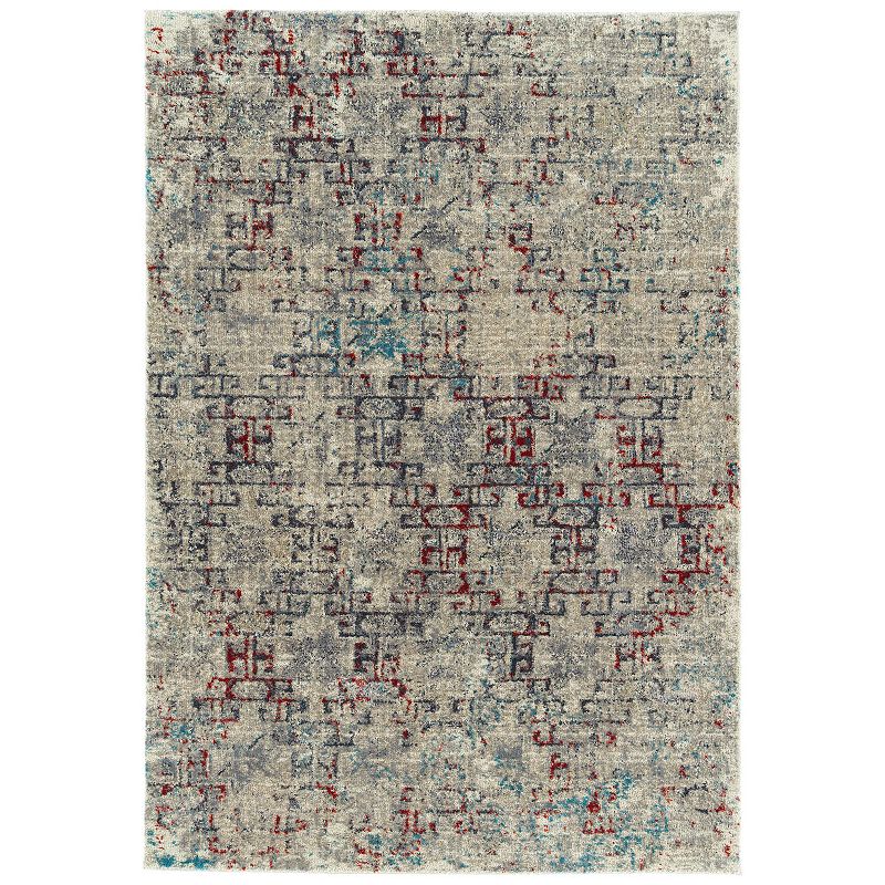 Addison Amelia Global Bone Area Rug, Beig/Green, 8X11 Ft