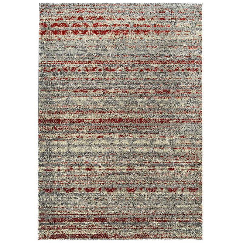 Addison Amelia Bohemian Casual Rust Area Rug, Red, 8X11 Ft