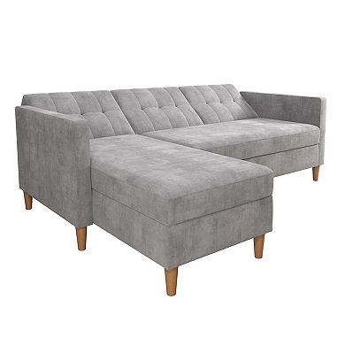DHP Atwater Living Heidi Storage Sectional Futon Couch